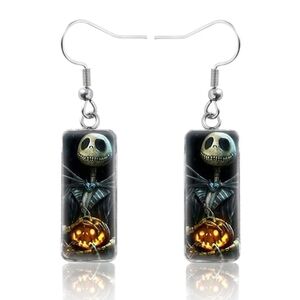 Halloween The Nightmare Before Christmas Jack & Pumpkin Dangle Earrings